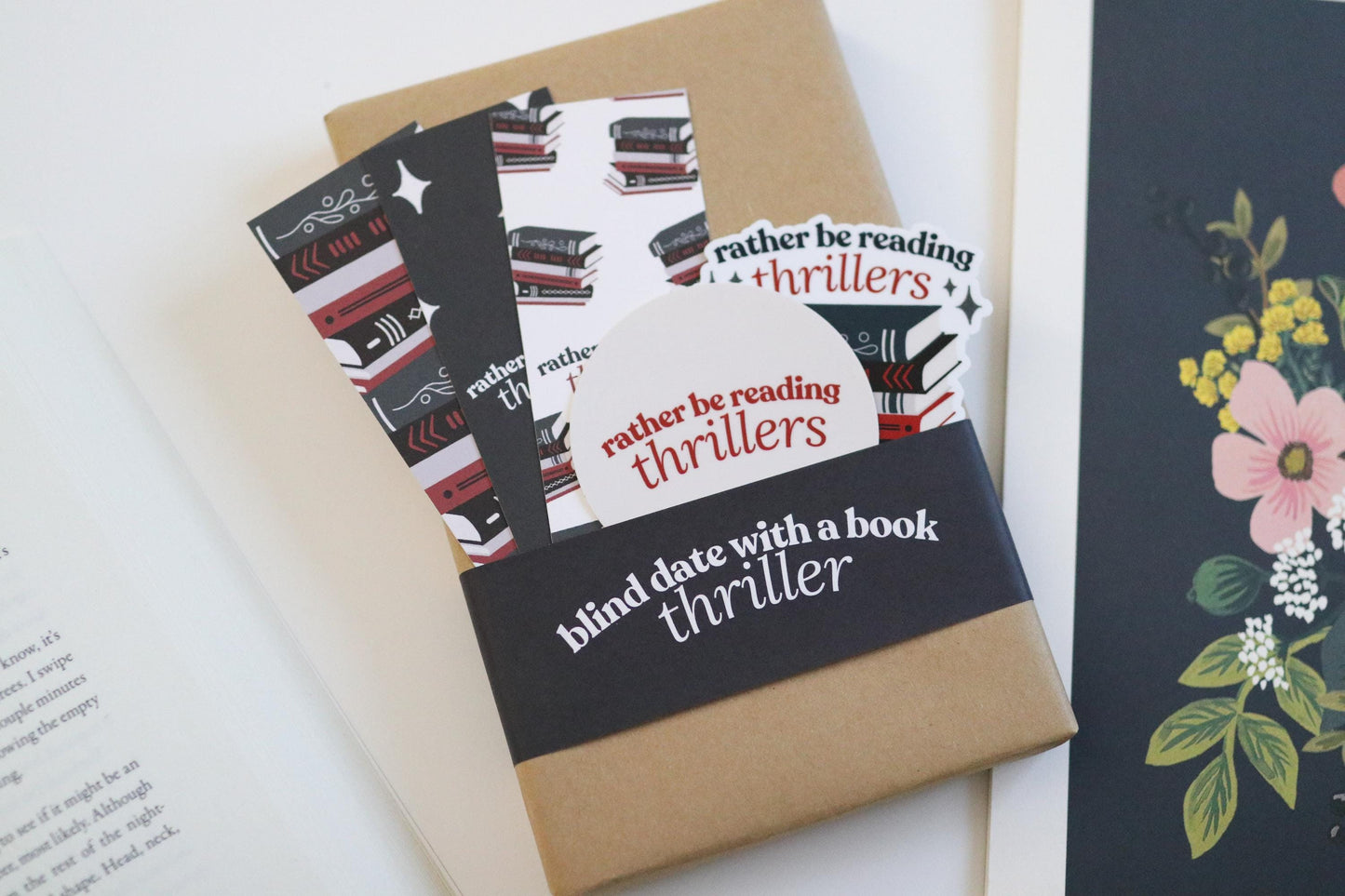 Thriller Blind Date With A Book | Mystery Book Gift, New Surprise mystery gift for readers book lover reader reading bookworm suspense