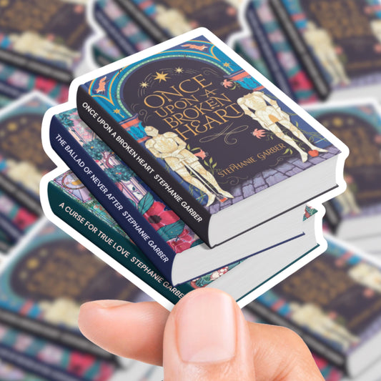 Once Upon a Broken Heart Book Stack Sticker