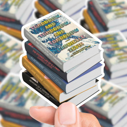 Gabrielle Zevin Book Stack Sticker