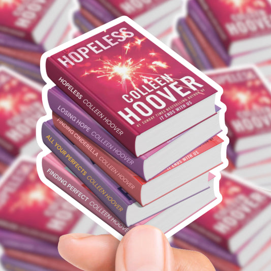 Hopeless Series Book Stack Sticker