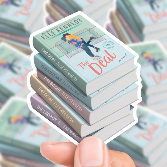 Off-Campus Book Stack Sticker