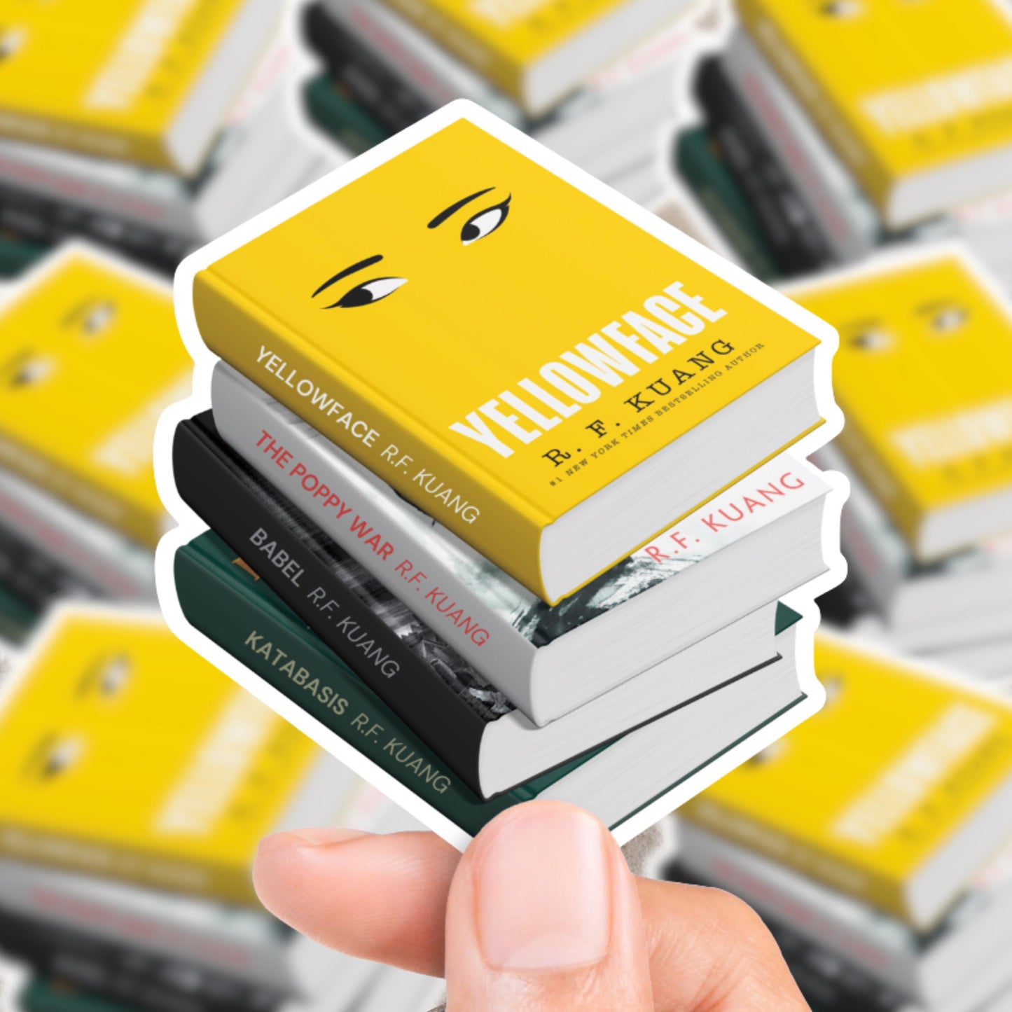 R.F. Kuang Book Stack Sticker