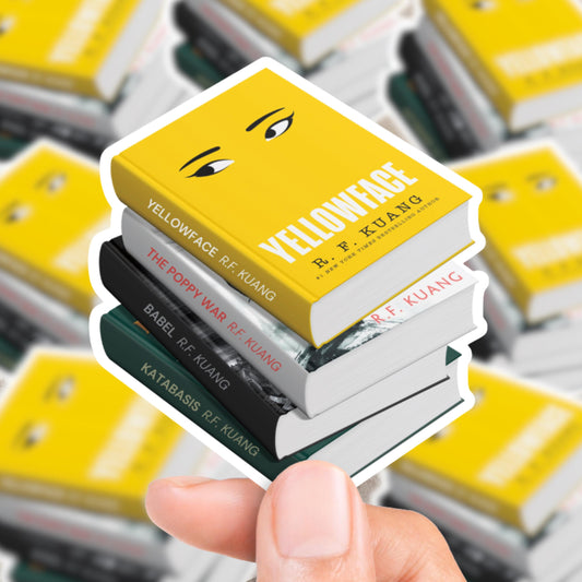 R.F. Kuang Book Stack Sticker
