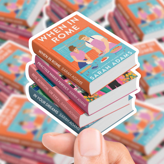 When in Rome Book Stack Sticker