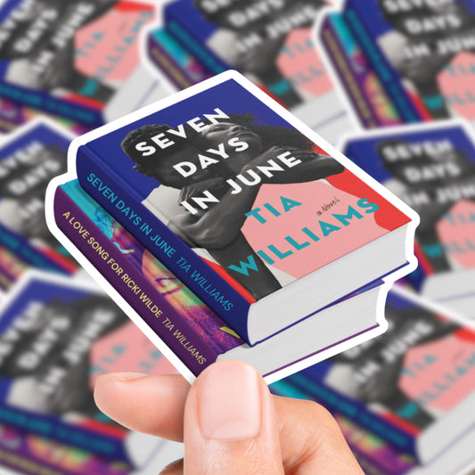 Tia Williams Inspired Book Stack Sticker