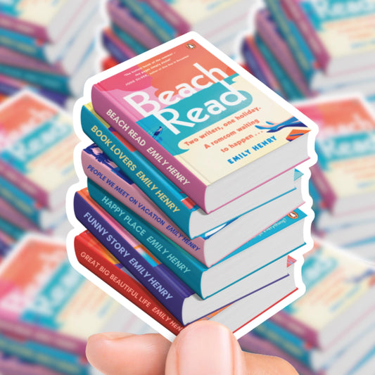 Emily Henry Inspired Book Stack Sticker