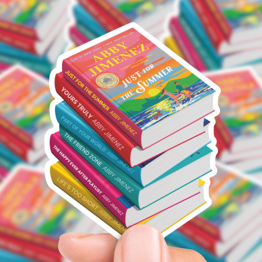 Abby Jimenez Inspired Book Stack Sticker