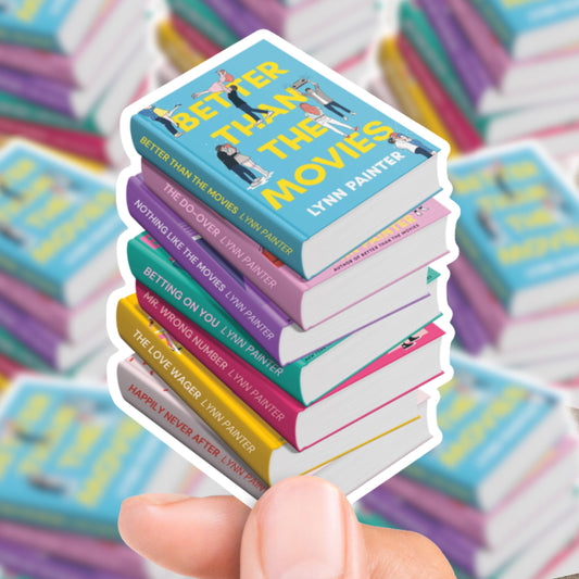Lynn Painter Book Stack Sticker
