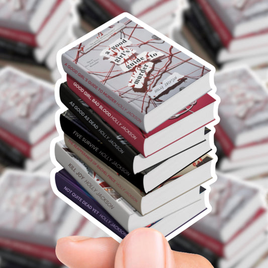 Holly Jackson Book Stack Sticker