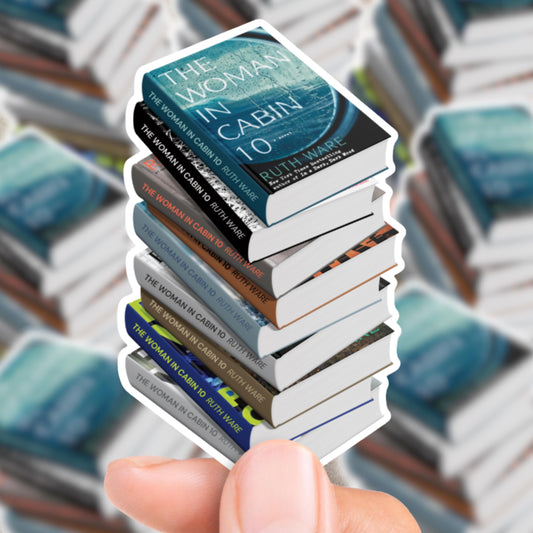 Ruth Ware Book Stack Sticker