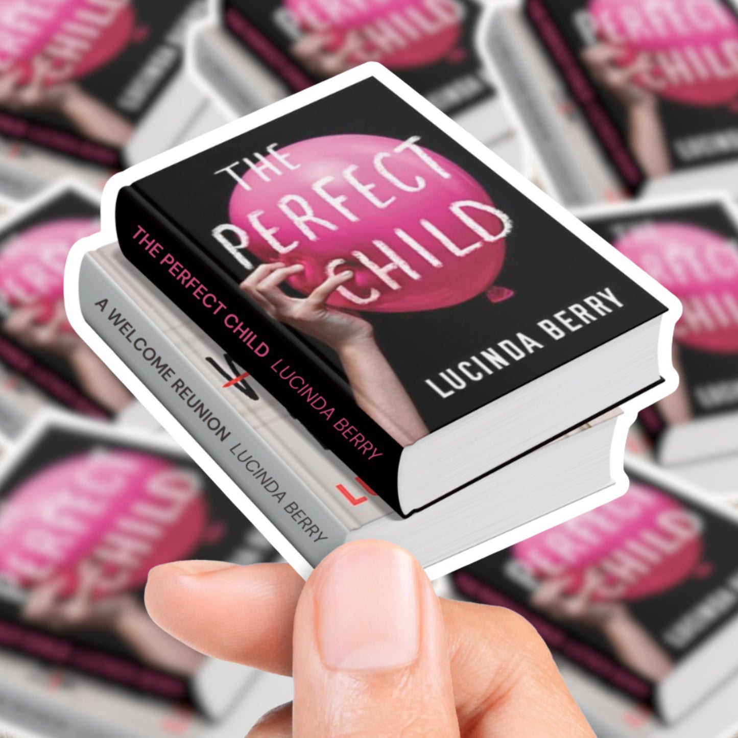 Hannah Bauer Series Book Stack Sticker