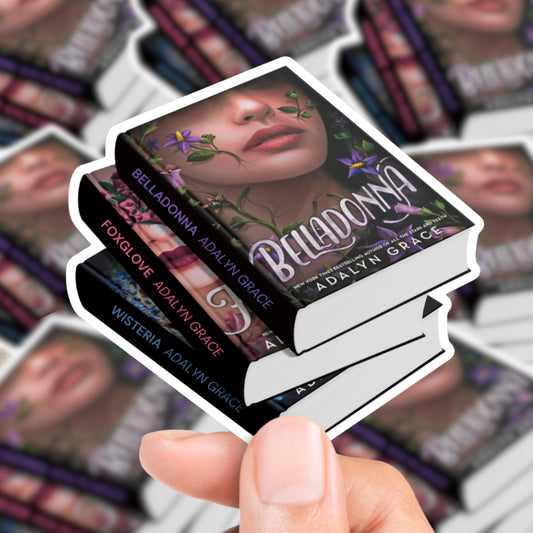 Belladonna Book Stack Sticker