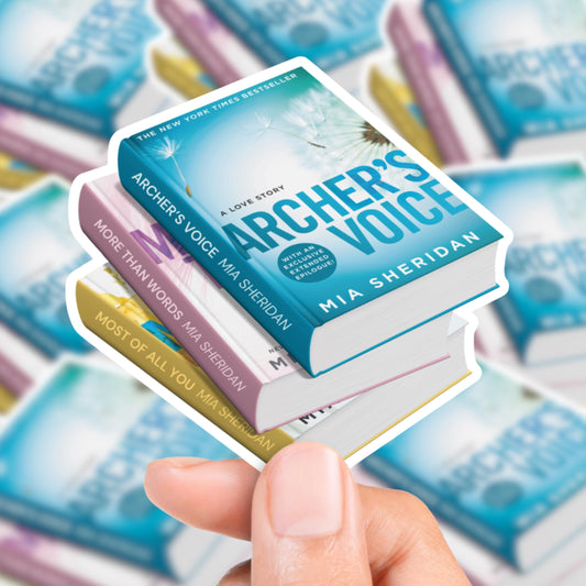 Where Love Meets Destiny Book Stack Sticker