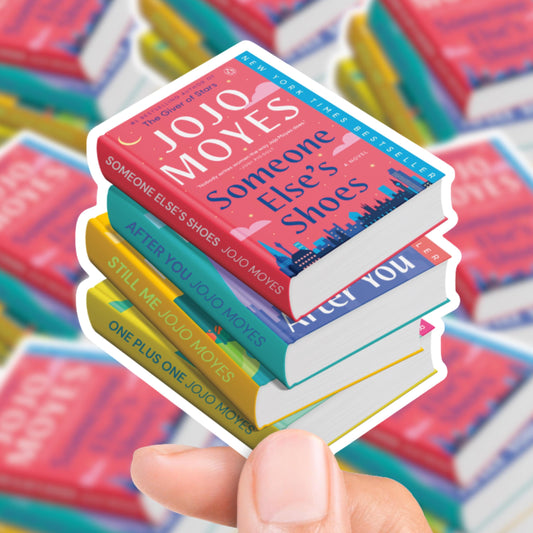 Jojo Moyes Book Stack Sticker