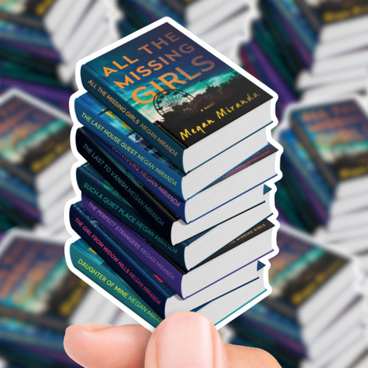 Megan Miranda Book Stack Sticker