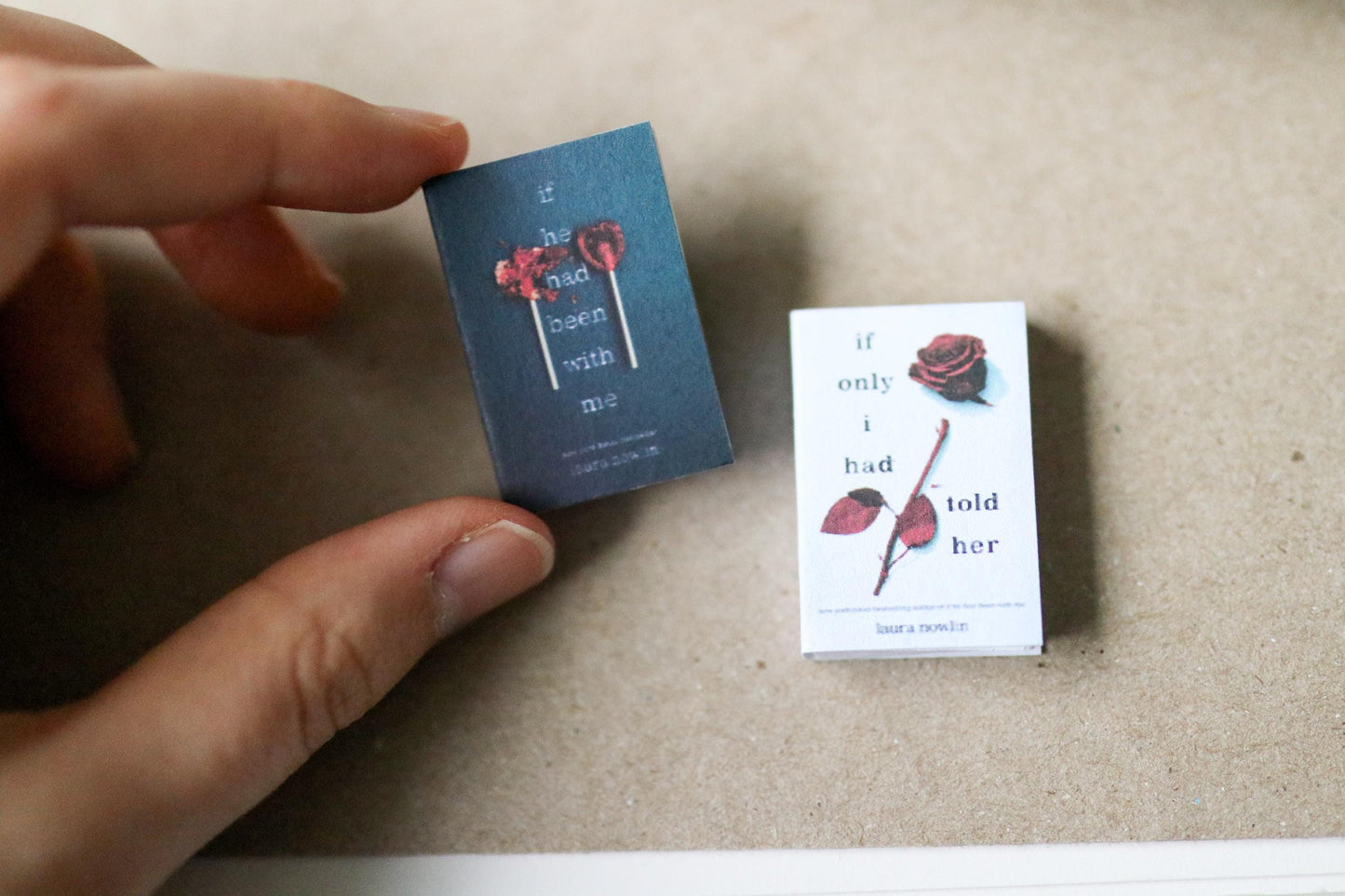 Handmade MINI If He Had Been with Me Books (set of 2 mini books)