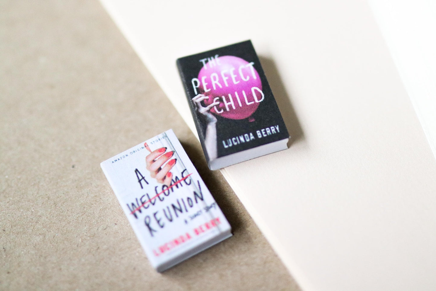 Handmade MINI Lucinda Berry Books (set of 2 mini books)
