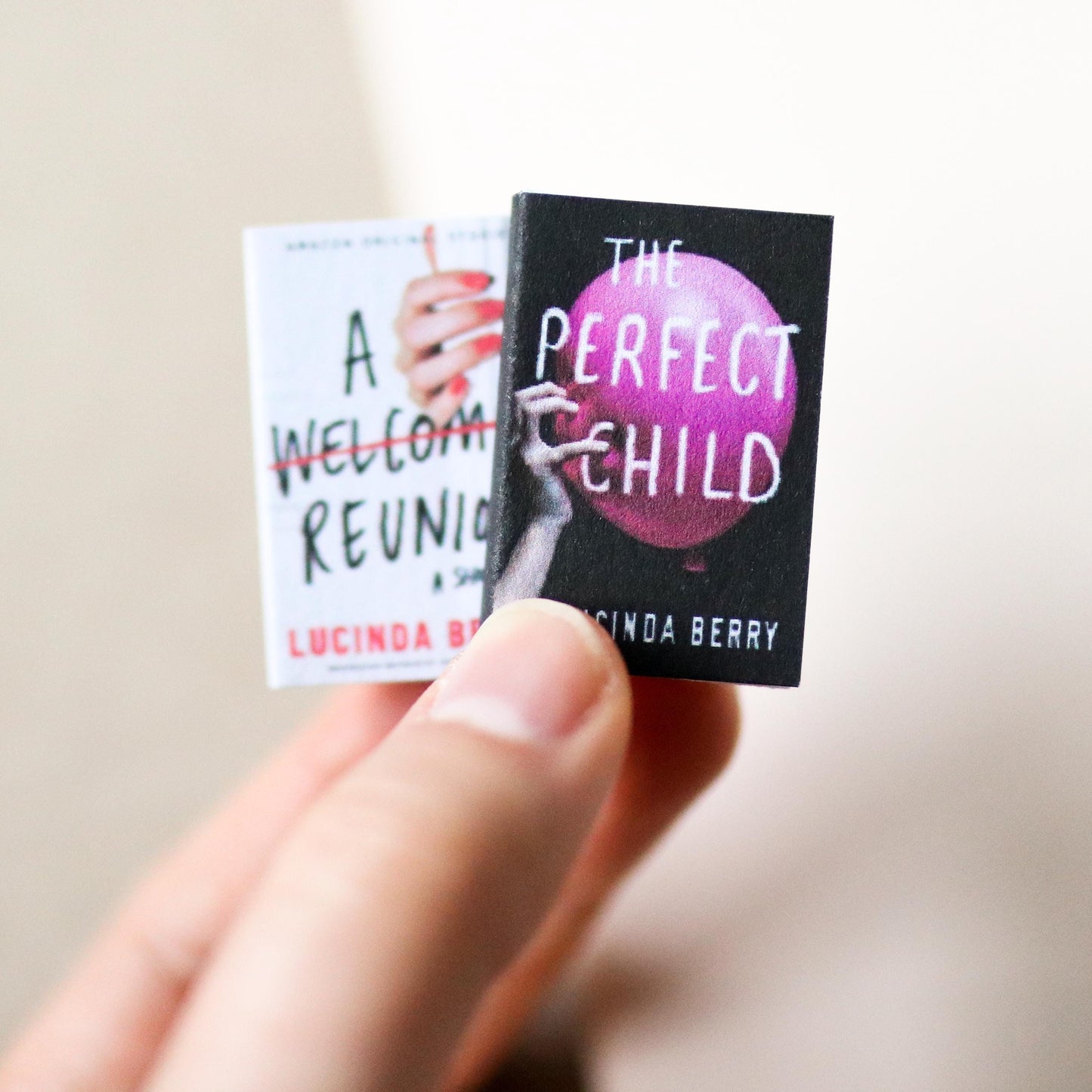 Handmade MINI Lucinda Berry Books (set of 2 mini books)