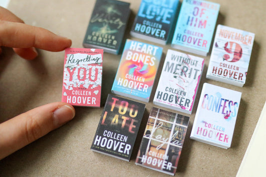 Handmade MINI Colleen Hoover Books (set of 10 mini books)