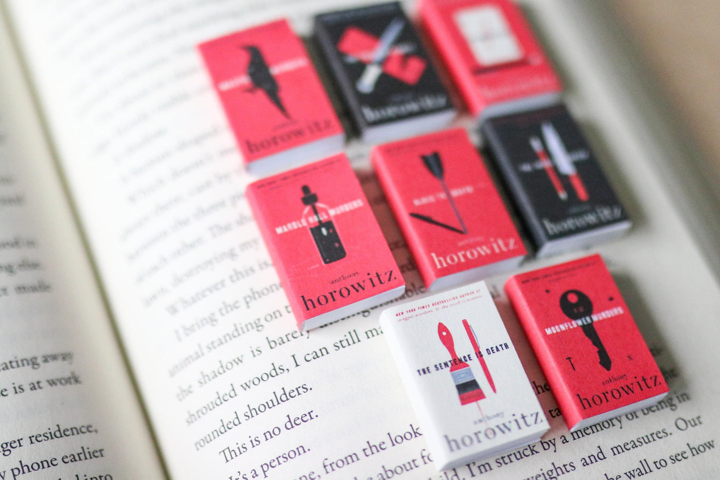 Handmade MINI Anthony Horowitz Books (set of 8 mini books)