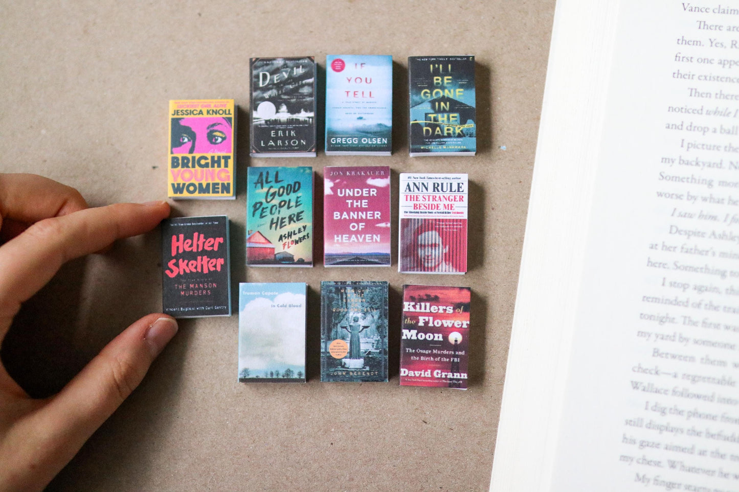 Handmade MINI Horror Books (set of 11 mini books)