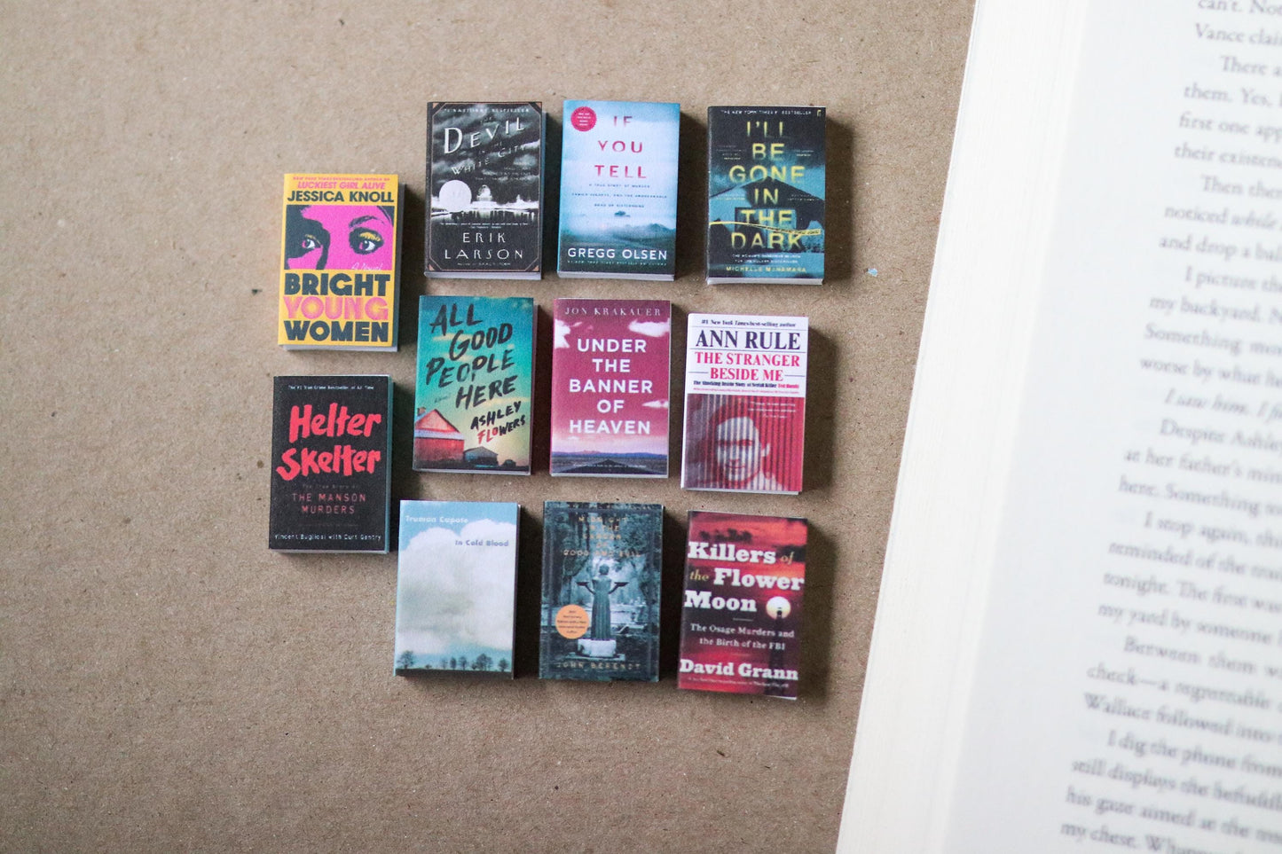 Handmade MINI Horror Books (set of 11 mini books)