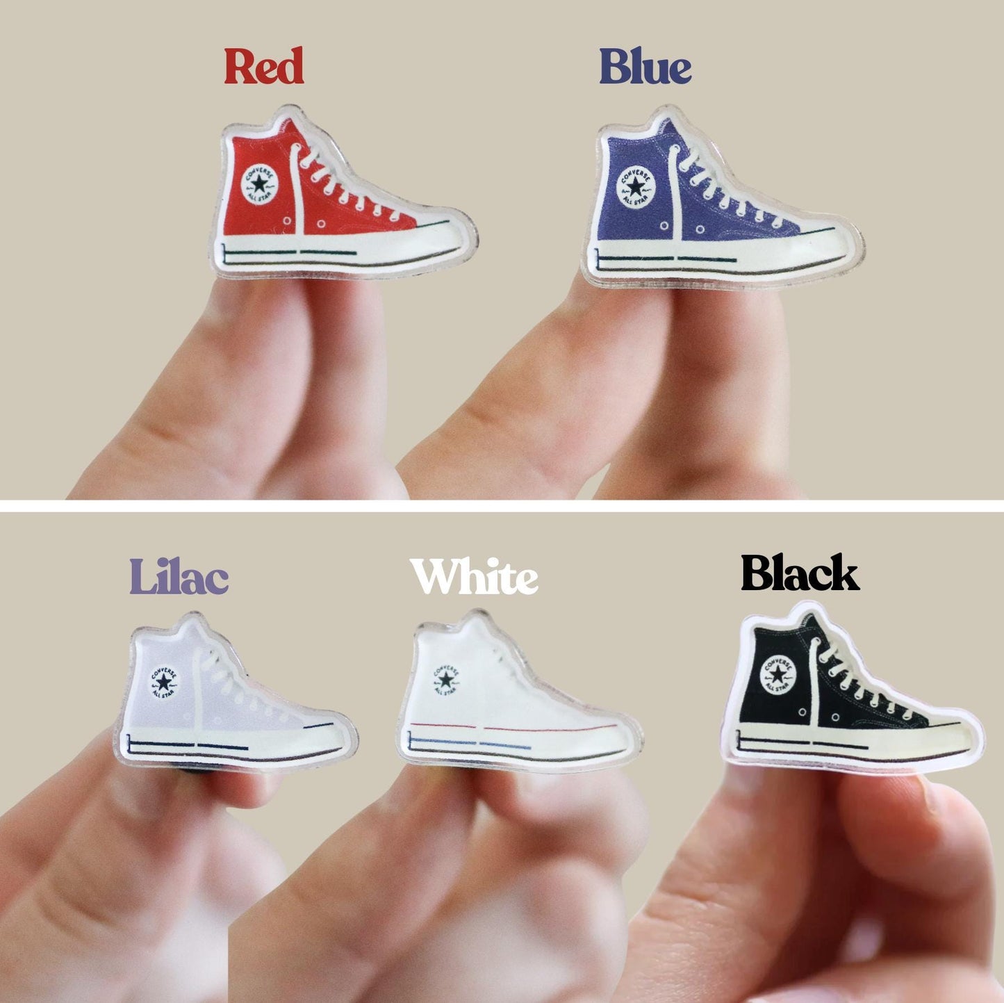 Hightop Shoe Acrylic Pin