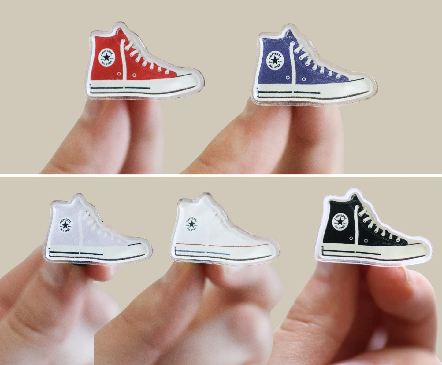 Hightop Shoe Acrylic Pin