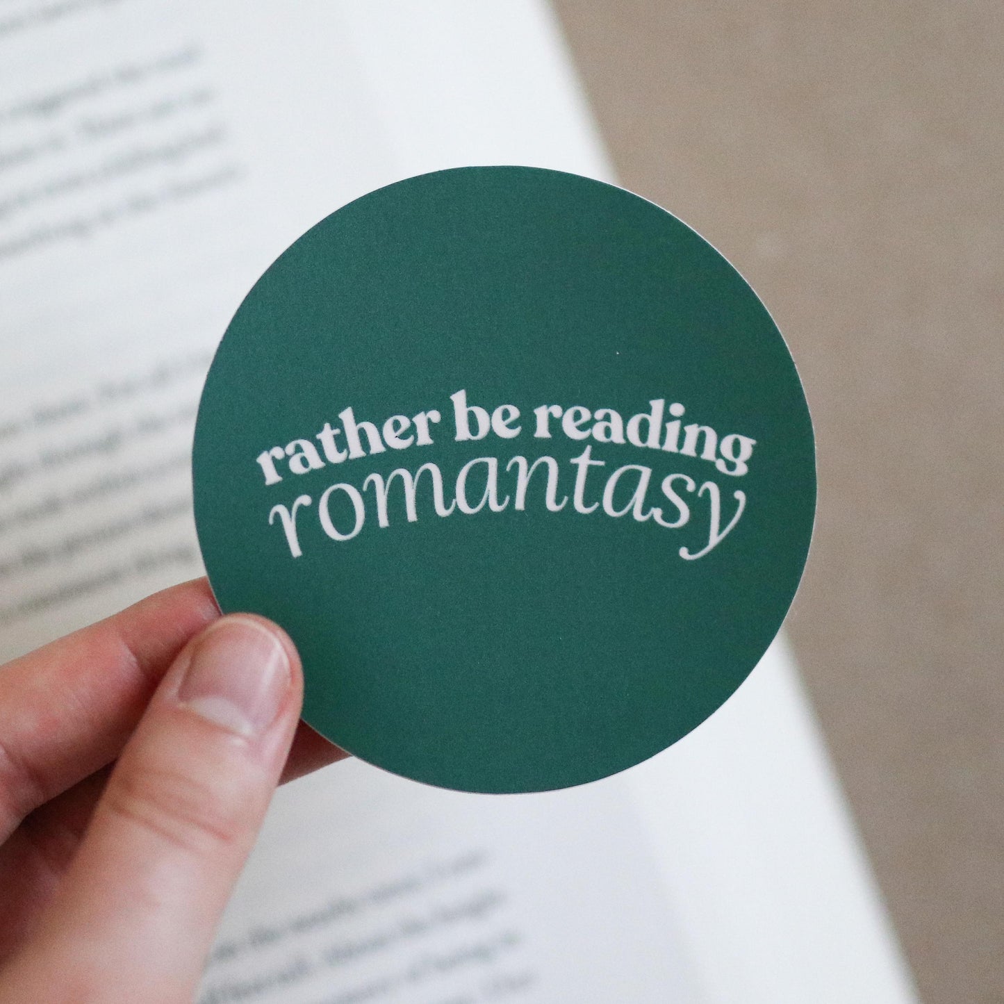 Rather be Reading Romantasy Sticker