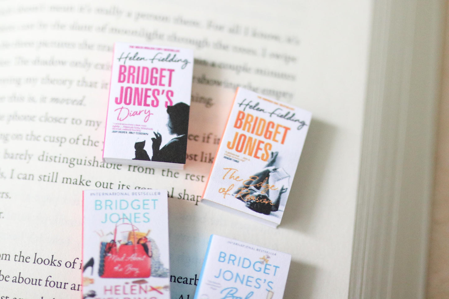 Handmade MINI Bridget Jones Books (set of 4 mini books)