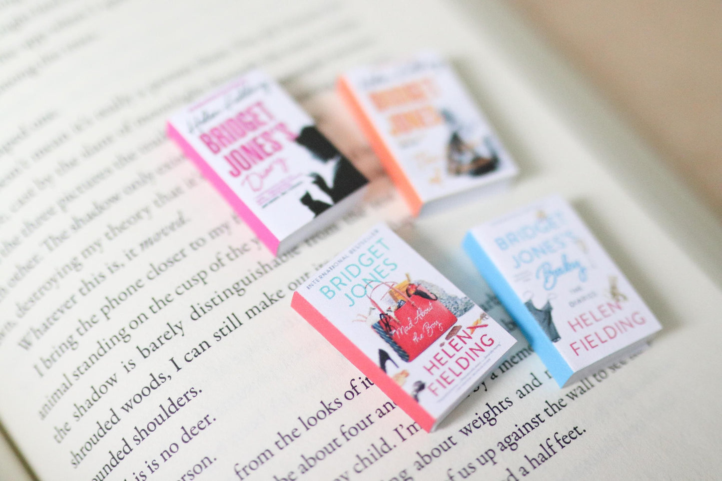 Handmade MINI Bridget Jones Books (set of 4 mini books)
