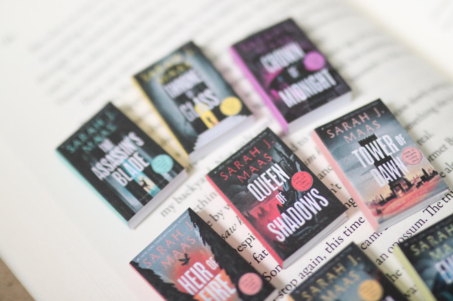 Handmade MINI Special Edition Throne of Glass Series Books (set of 8 mini books)