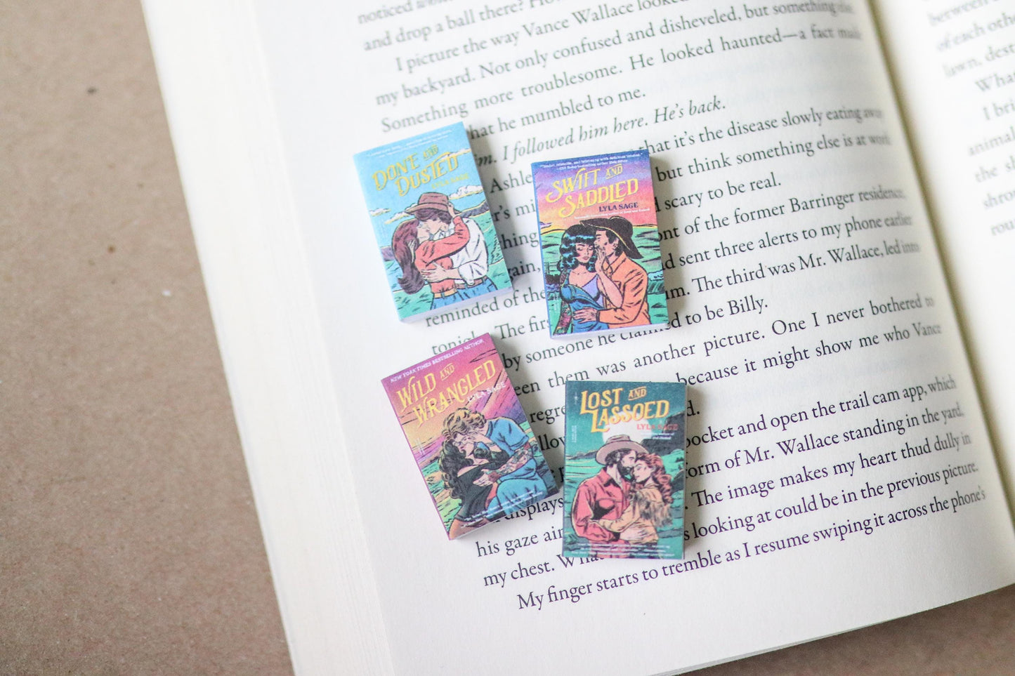 Handmade MINI Rebel Blue Ranch Series Books (set of 4 mini books)