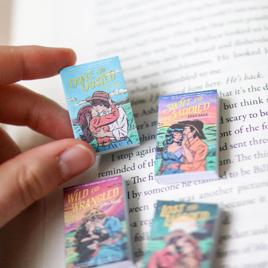Handmade MINI Rebel Blue Ranch Series Books (set of 4 mini books)