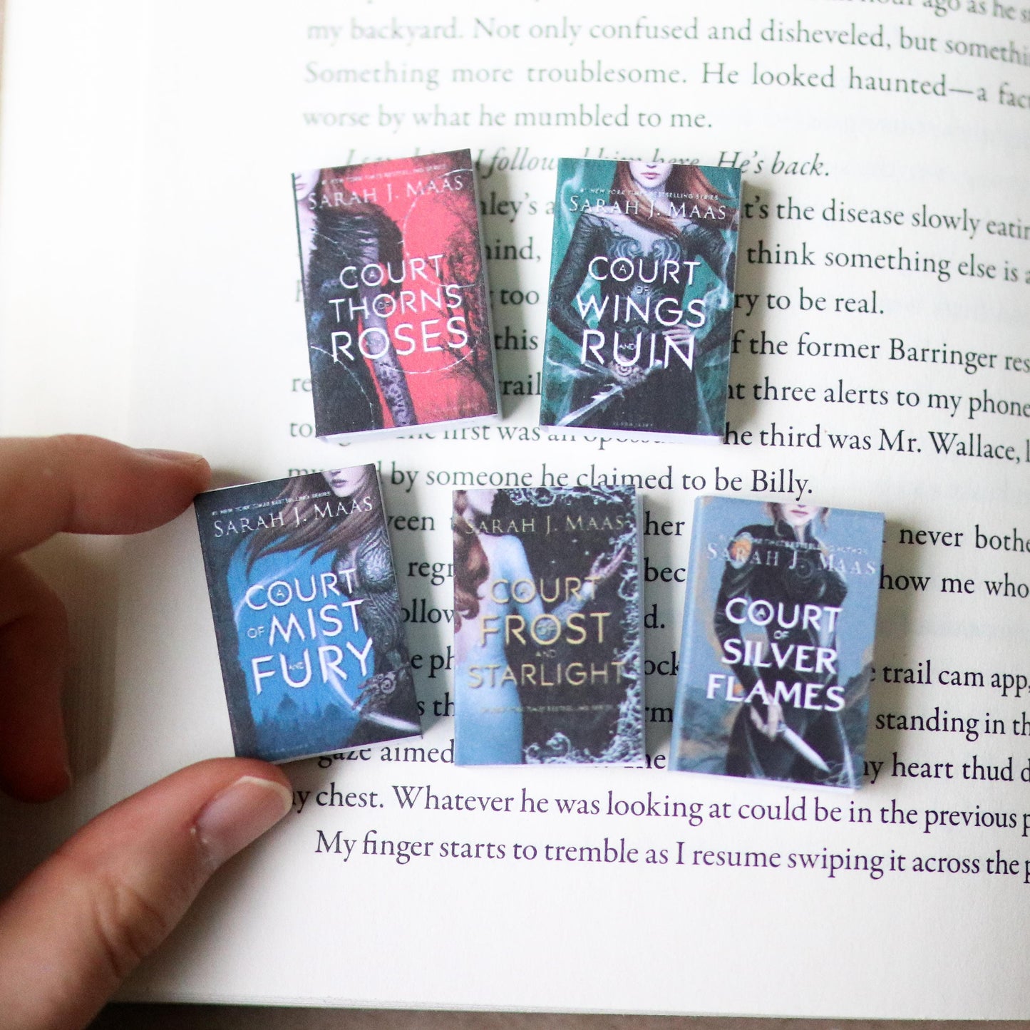 Handmade MINI Special Edition Sarah J Maas Books(set of 5 mini books)