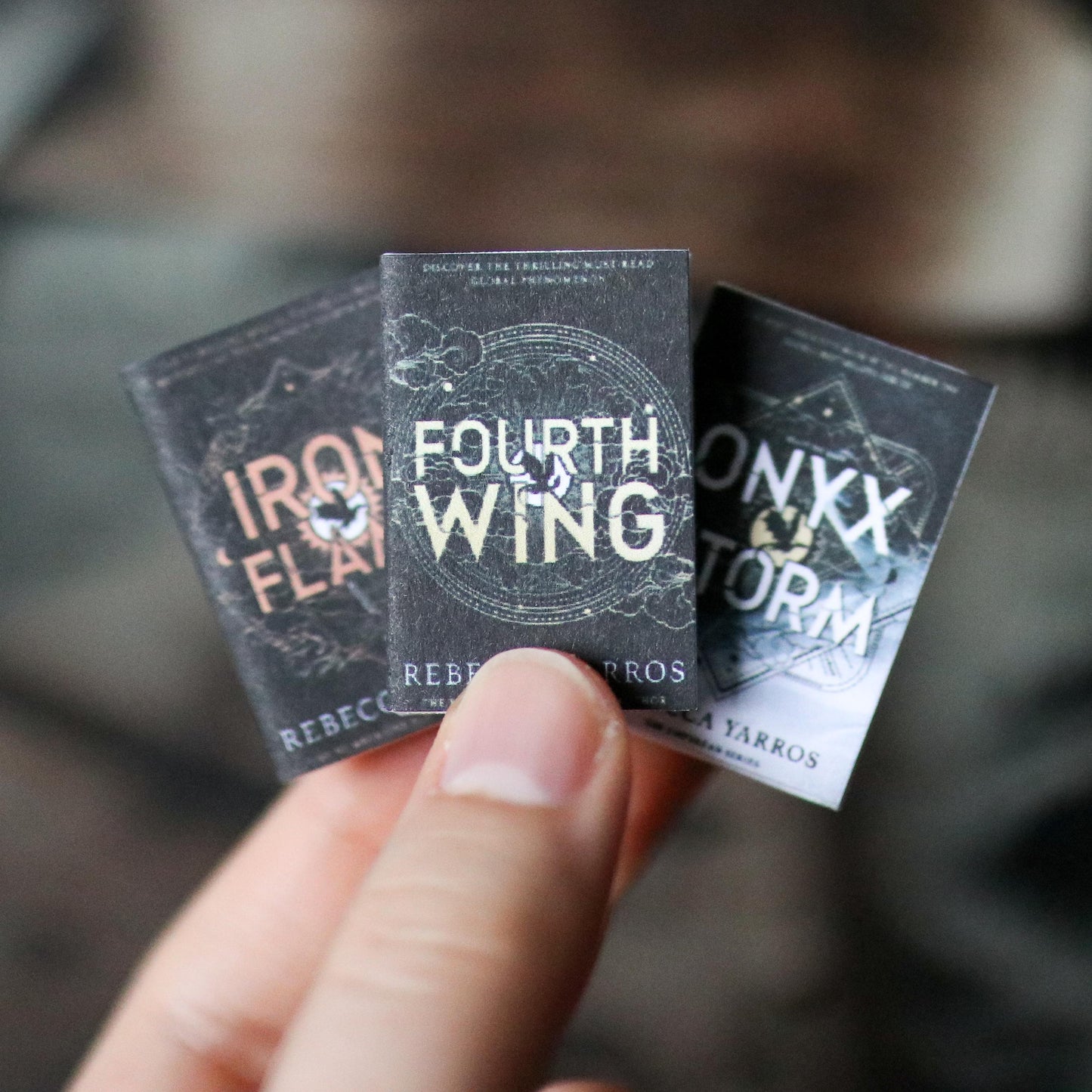 Handmade MINI Special Edition Fourth Wing Series Books (set of 3 mini books)
