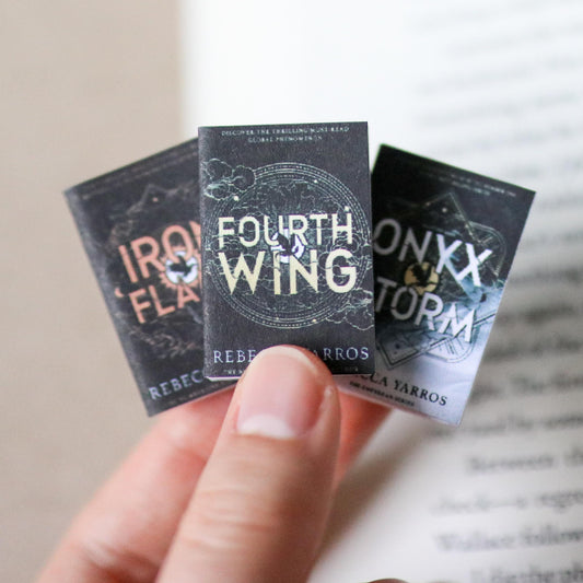 Handmade MINI Special Edition Fourth Wing Series Books (set of 3 mini books)