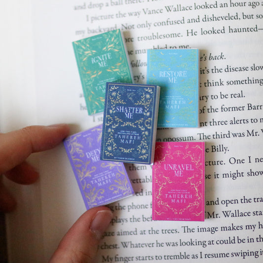 Handmade MINI Shatter Me Series Books (set of 5 mini books)