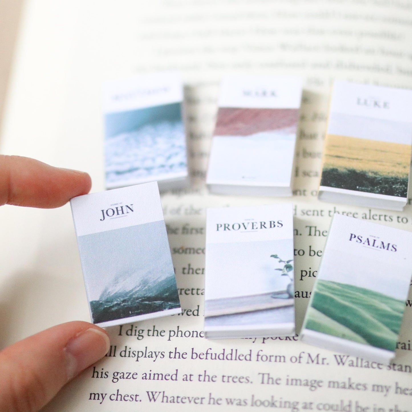 Handmade MINI Christian Books (set of 6 mini books) Miniature tiny book club gift Christian Christianity nonfiction faith