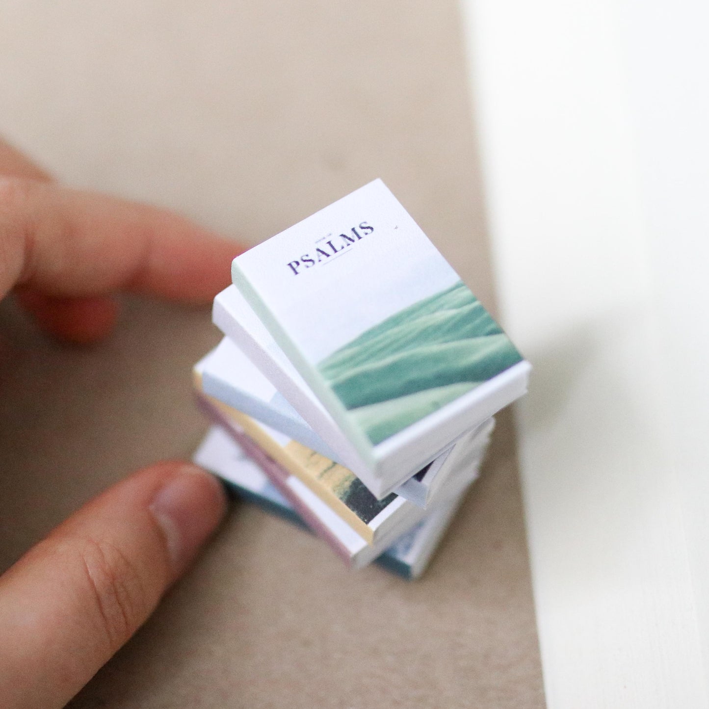 Handmade MINI Christian Books (set of 6 mini books) Miniature tiny book club gift Christian Christianity nonfiction faith