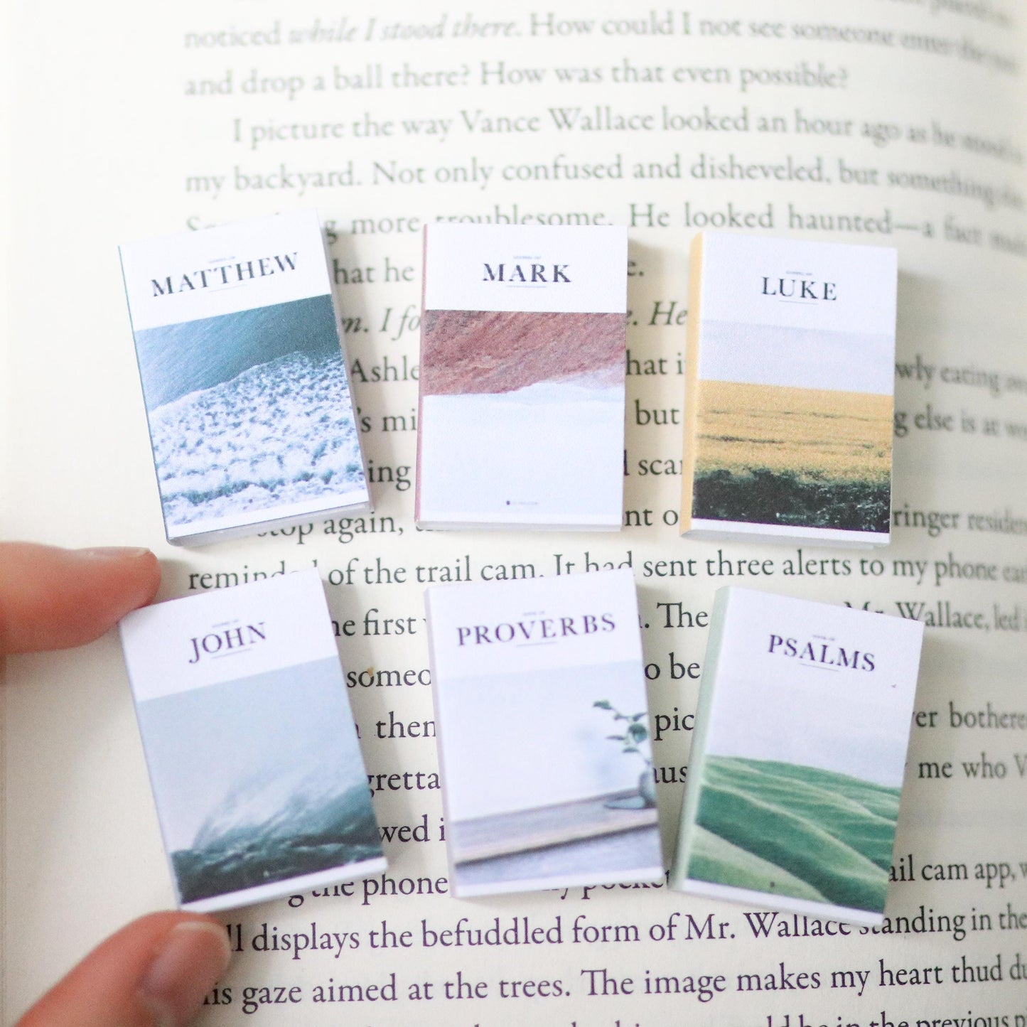 Handmade MINI Christian Books (set of 6 mini books) Miniature tiny book club gift Christian Christianity nonfiction faith