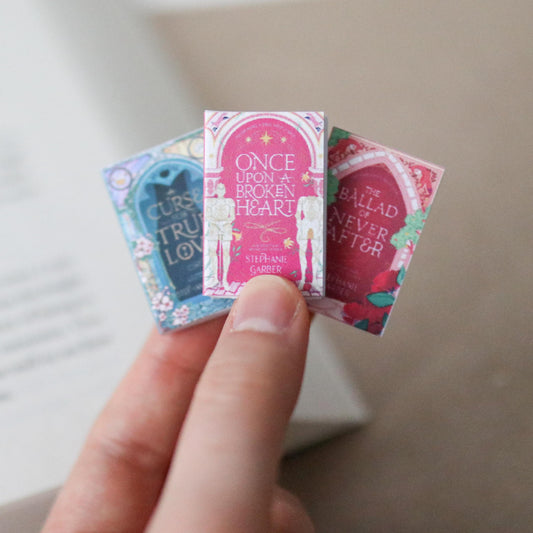 Handmade MINI Once Upon a Broken Heart Books (set of 3 mini books)