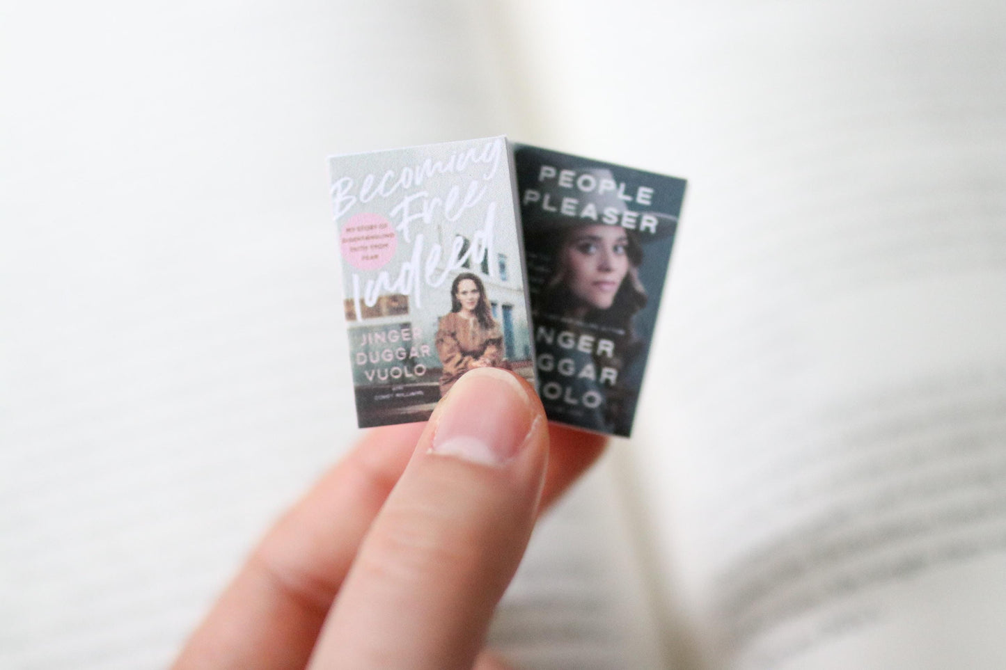 Handmade MINI Jinger Duggar Vuolo Books (set of 2 mini books)