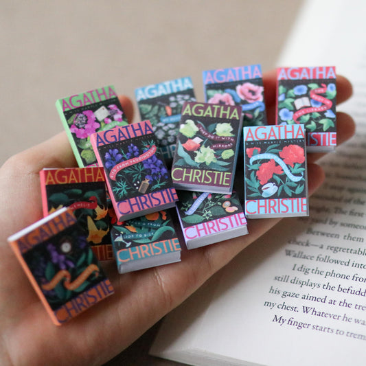 Handmade MINI Agatha Christie Books (set of 11 mini books)