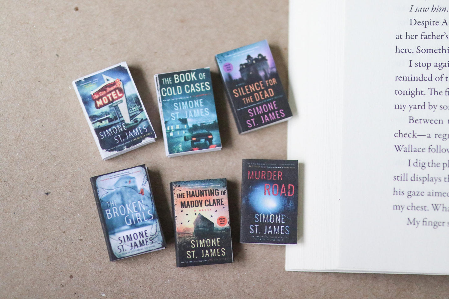 Handmade MINI Simone St. James Books (set of 6 mini books)