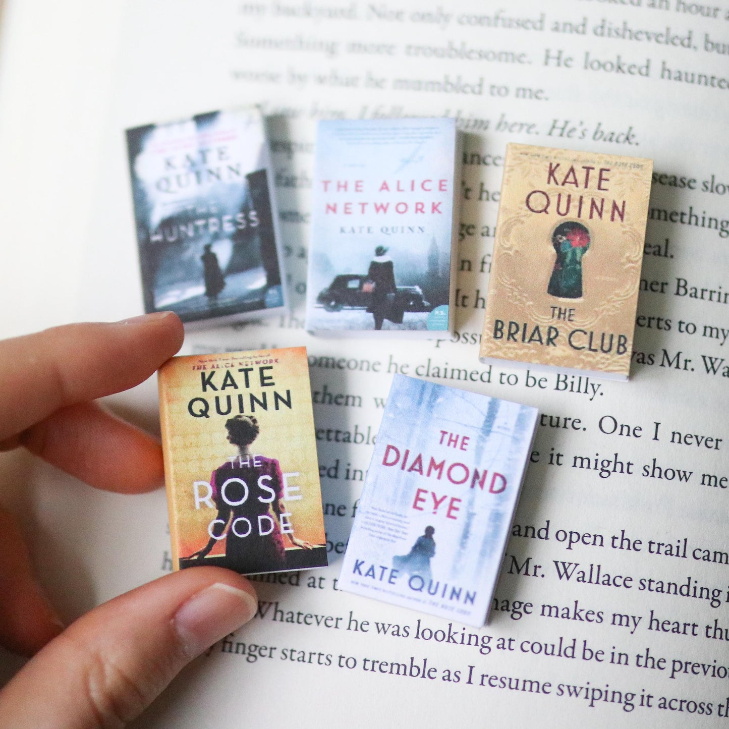 Handmade MINI Kate Quinn Books (set of 5 mini books)