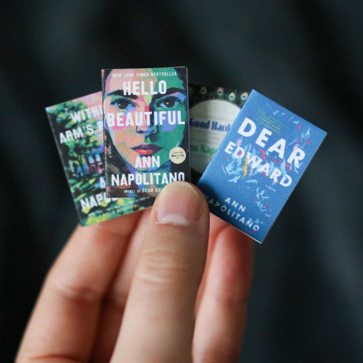 Handmade MINI Ann Napolitano Books (set of 4 mini books)