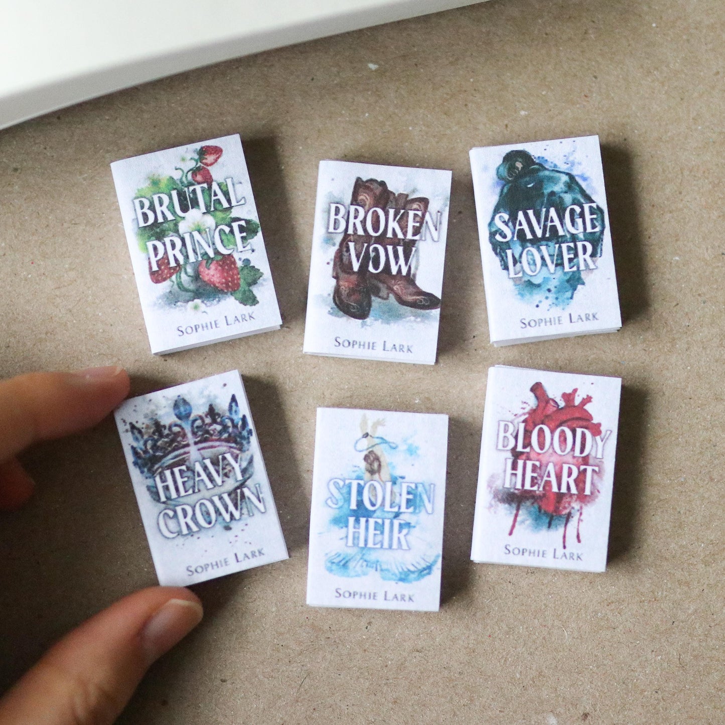 Handmade MINI Brutal Birthright Series Books (set of 6 mini books)