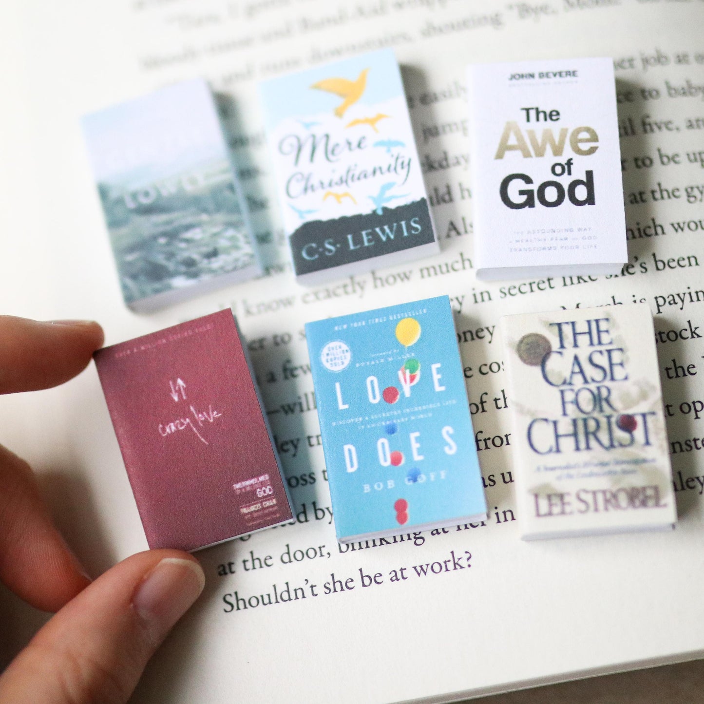 Handmade MINI Christian Books (set of 6 mini books)