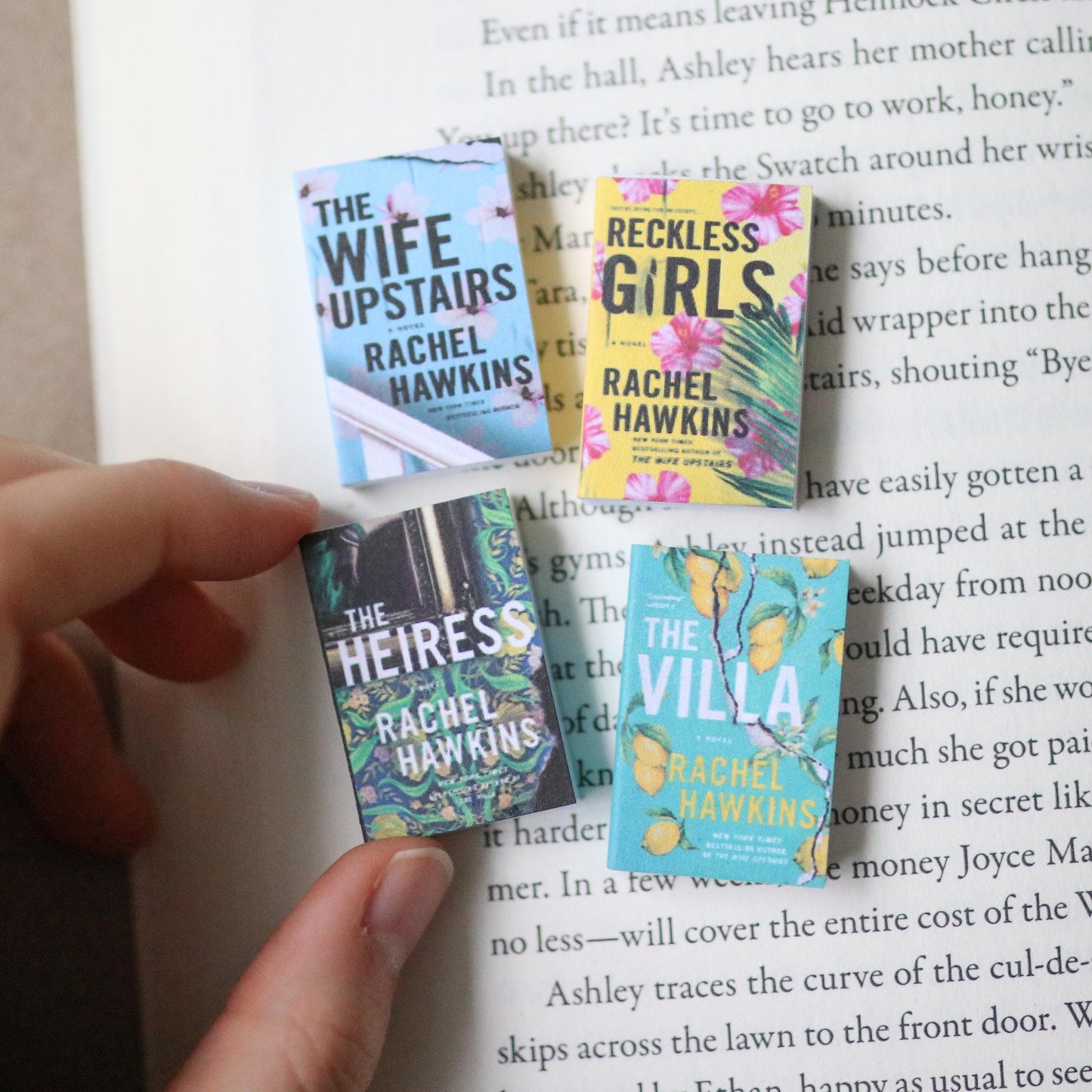 Handmade MINI Rachel Hawkins Books (set of 4 mini books)
